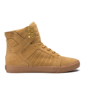 Tenis Altos Supra SKYTOP Hombre Tan/Lt Gum (MX-25441)